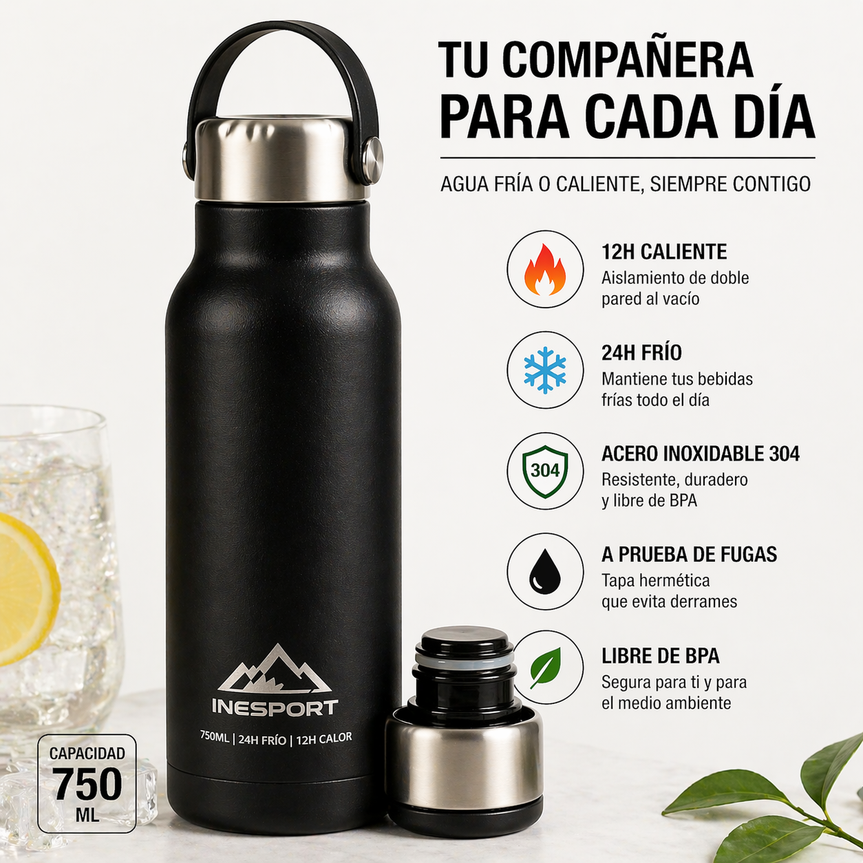 Botella térmica de acero inoxidable - Imagen 4