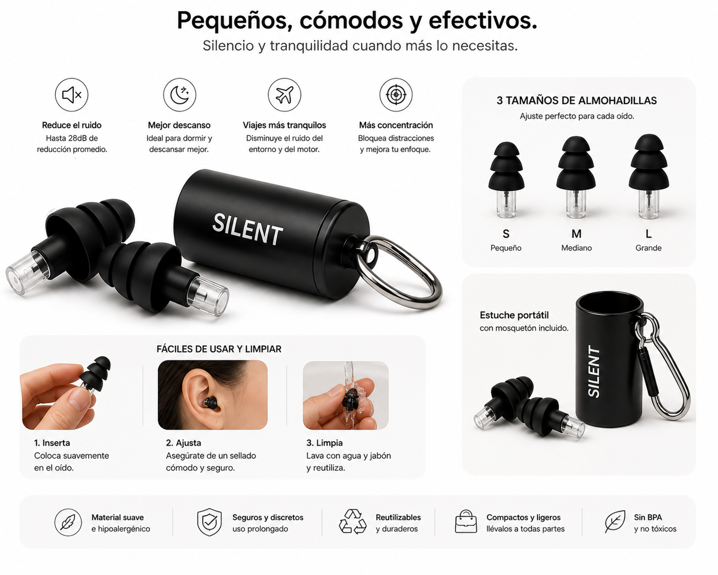 Tapones para oídos de viaje - Imagen 5