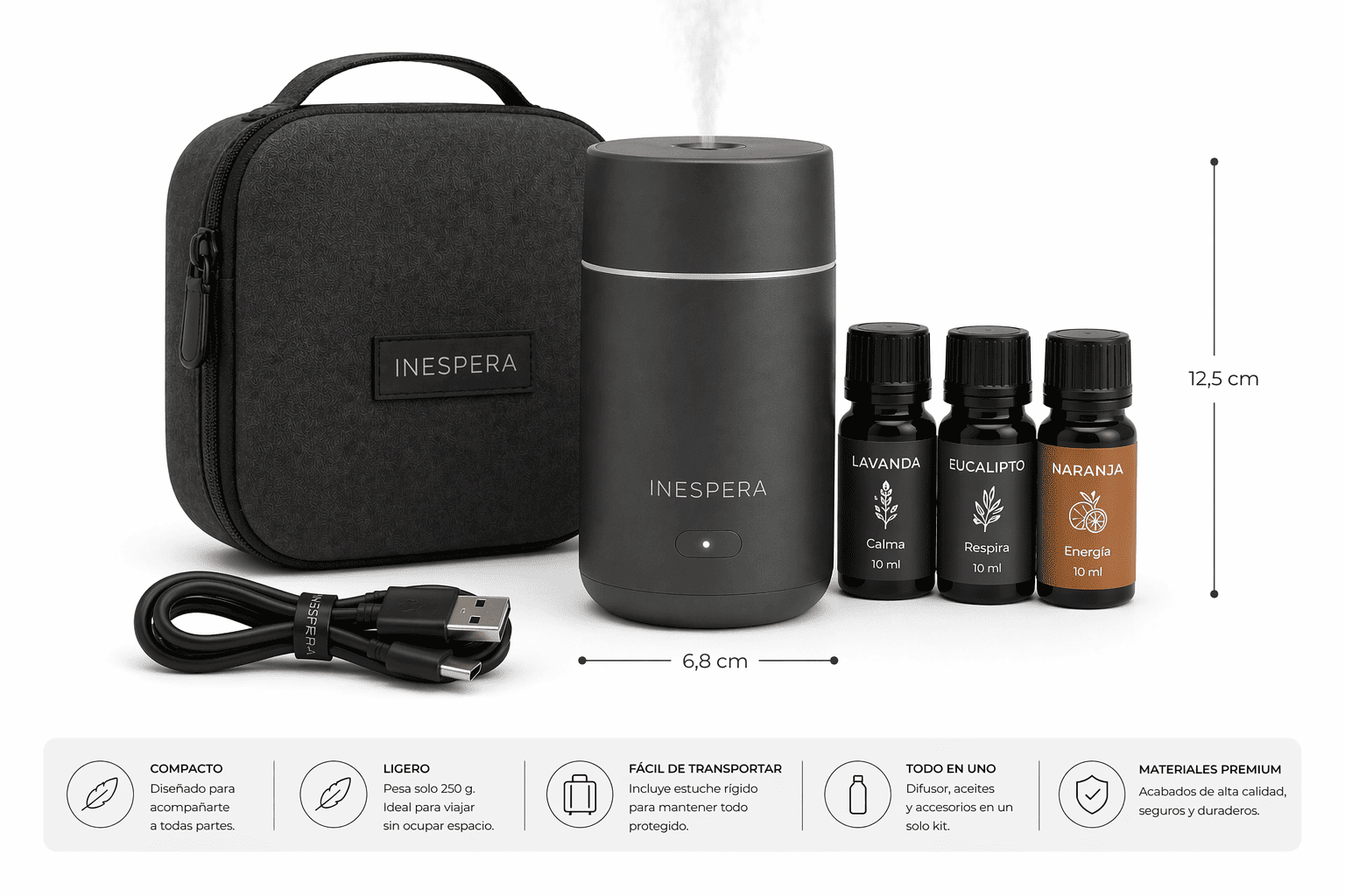 Kit de aromaterapia portátil para viaje - Imagen 2