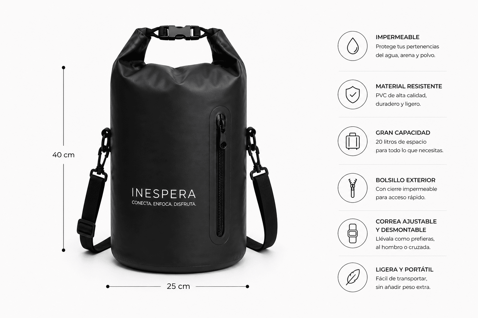 Bolsa impermeable de playa resistente al agua - Imagen 4
