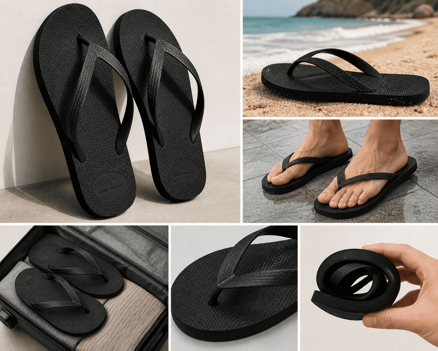 Chanclas de viaje ligeras y cómodas - Imagen 2