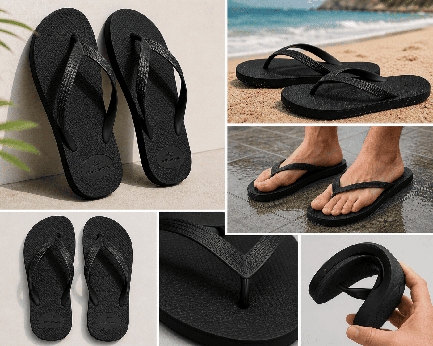 Chanclas de viaje ligeras y cómodas - Imagen 5