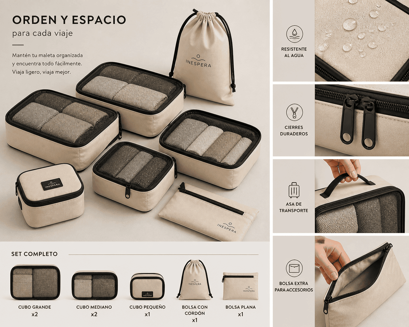 Organizador de maleta para viaje - Imagen 4